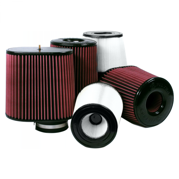 S&B Filters CR-91035D Air Filters for Competitors Intakes AFE XX-91035 Dry Extendable White