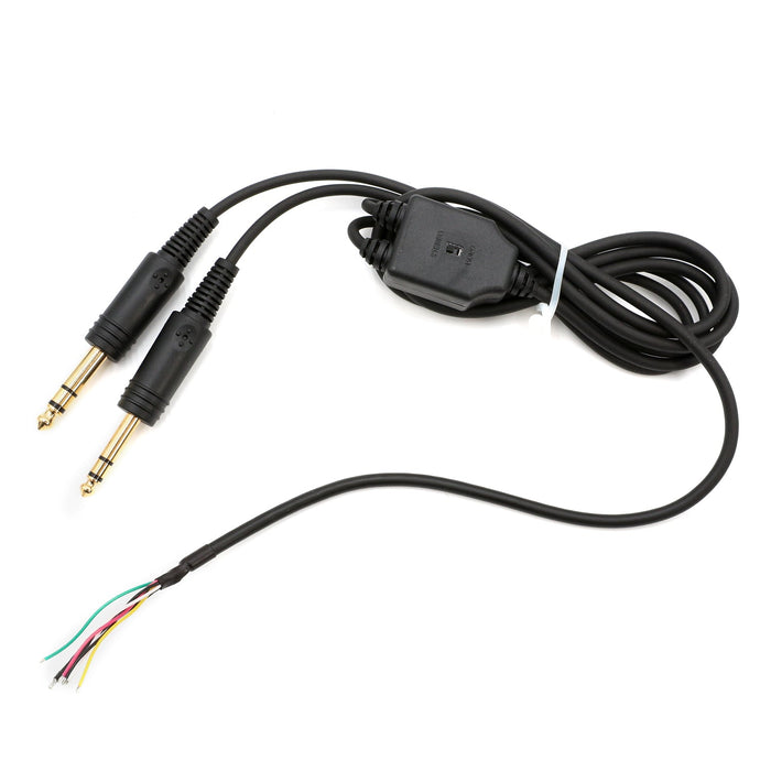 Rugged Radios CS-MH-MS Replacement Mono/Stereo Cable for RA900 General Aviation Pilot Headsets