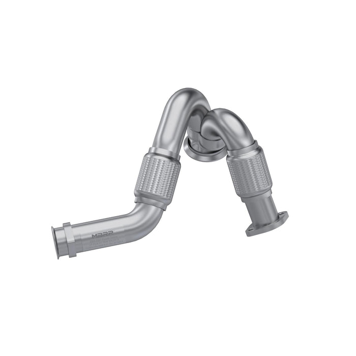 MBRP FAL2313 Turbo Exhaust Up-Pipe Dual For 03-07 Ford 6.0L Powerstroke Aluminized Steel Carb EO Num. D-763-3 For 03-07 Ford 6.0L Powerstroke