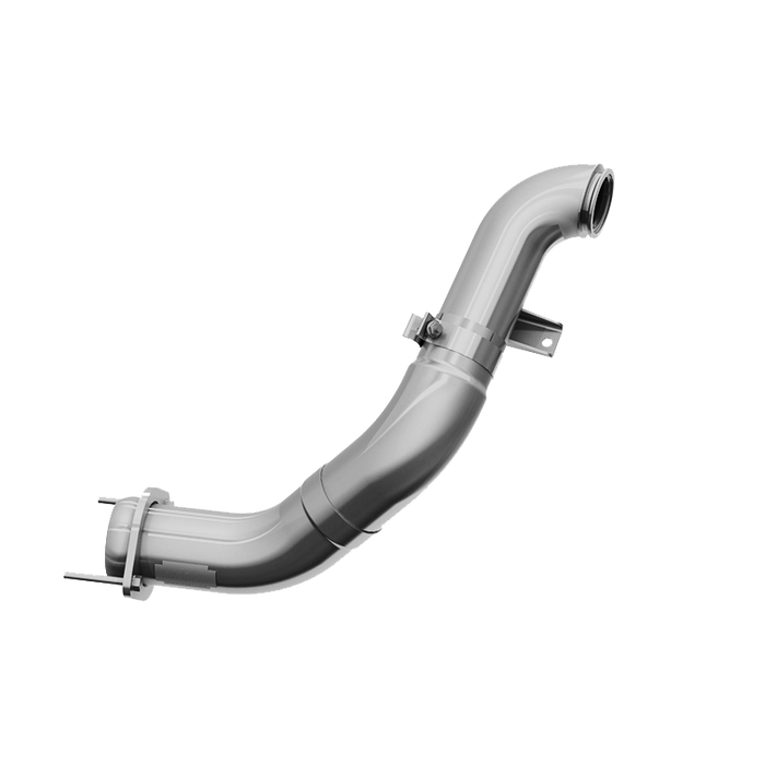 MBRP FAL459 4 Inch Turbo Down Pipe Aluminized Steel For 11-15 Ford 6.7L Powerstroke