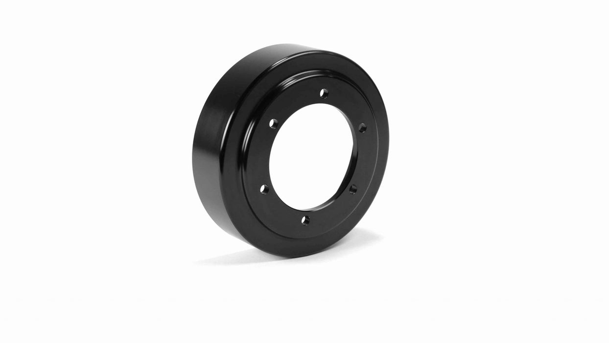 Fleece Performance FPE-34659-BLK Billet Aluminum Fan Drive Pulley Black Anodized Finish Fleece Performance