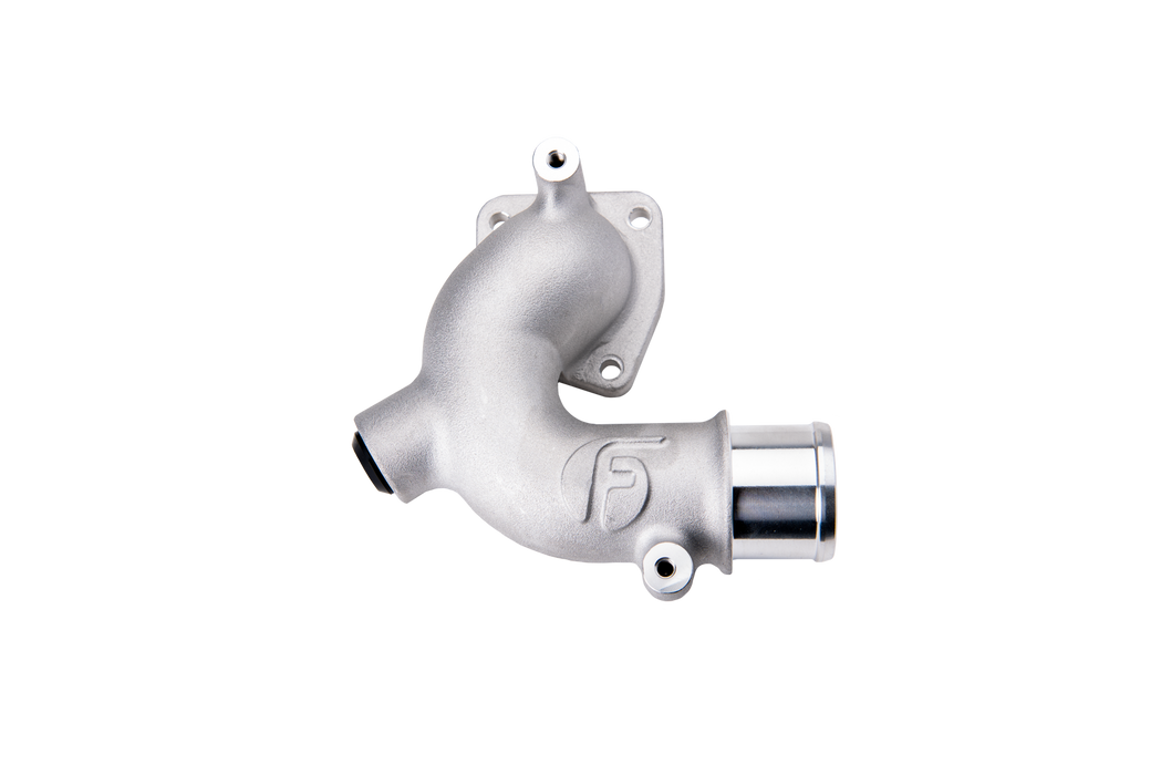 Fleece Performance FPE-CUMM-TH-1318 Replacement Thermostat Housing with Auxiliary Port RAM with 5.9L and 6.7L Cummins Fleece Performance