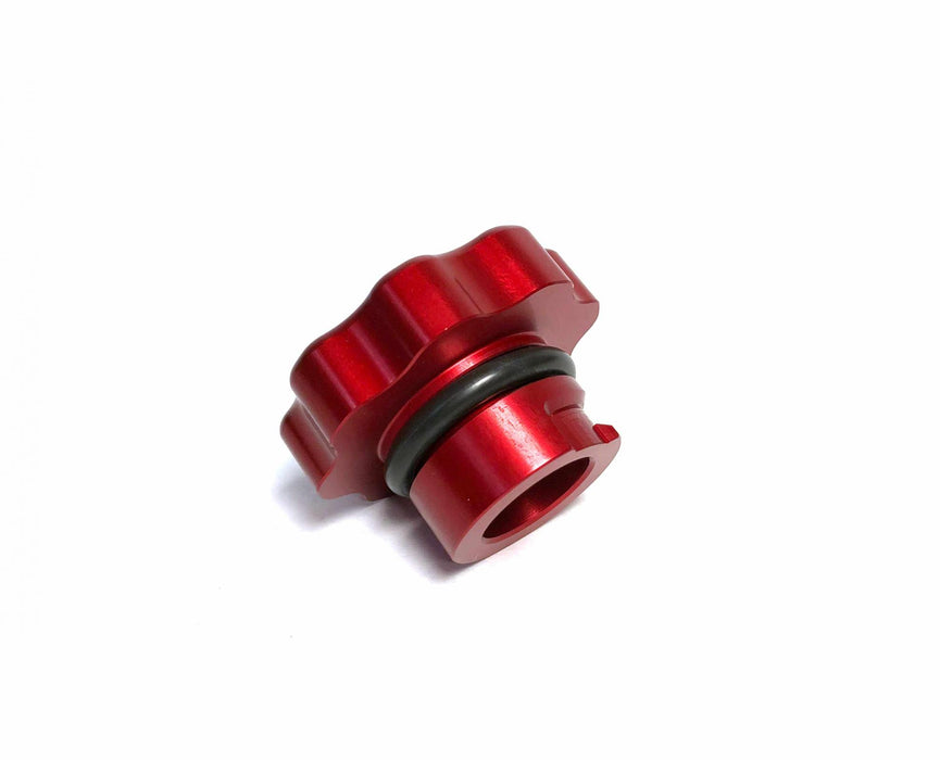 Fleece Performance FPE-DMAX-OC-RED 2001-2016 Duramax Oil Cap Red Fleece Performance