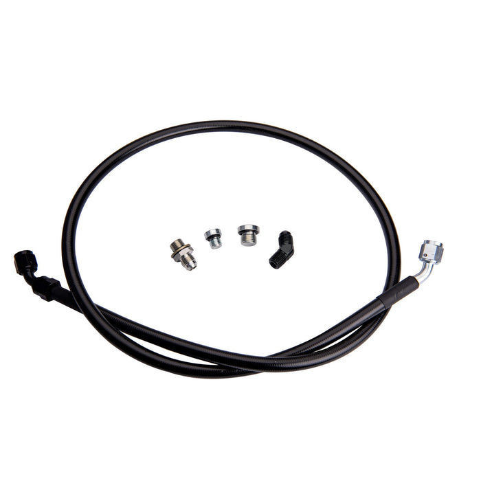 Fleece Performance FPE-DTFL-S3S4-0116 Remote Turbo Oil Feed Line Kit for 2001-2016 Duramax with 1/4 NPT Turbo Oil Inlet (s300/s400) 2001-2016 GM 2500/3500 Fleece Performance