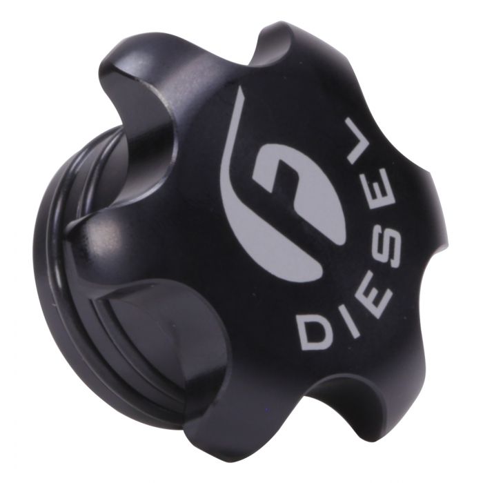 Fleece Performance FPE-FC-1316-BLK Black Anodized Billet Fuel Cap For 13-18 Cummins Fleece Performance