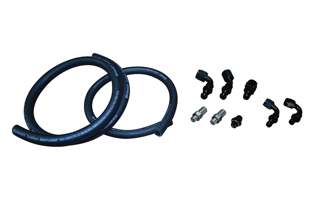 Fleece Performance FPE-FFD-RF-HF-KIT-4G 2010-2018 Cummins Fuel Distribution Block Hose and Fitting Kit Fleece Performance