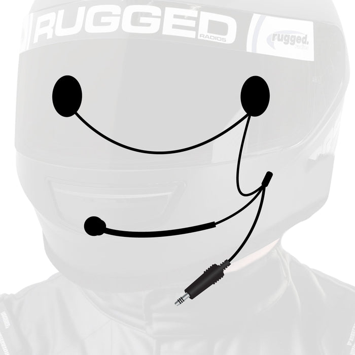 Rugged Radios HK-IFSP 4C IMSA Wired Helmet Kit with Speakers and Mic
