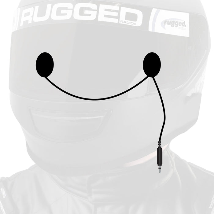 Rugged Radios HKP-SPK-STEREO-AA In-Helmet Speakers with 3.5mm Plug - Stereo / Alpha Audio