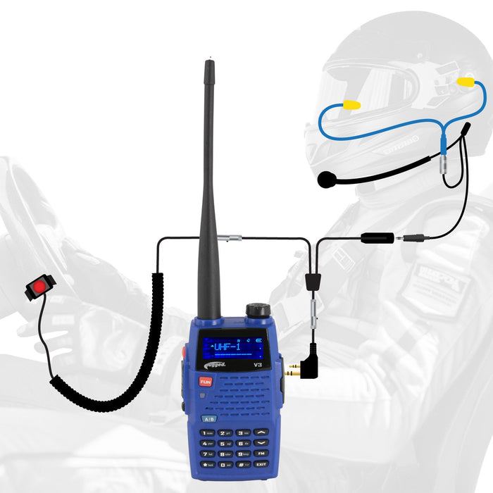 Rugged Radios IMSA-SS-V3 IMSA Driver Only Communication Kit with V3 Radio
