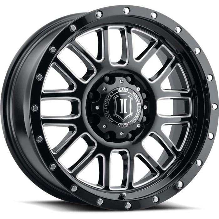 ICON Alloys Alpha Gloss Black/Milled Wheel