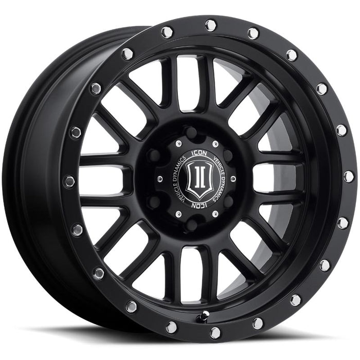 ICON Alloys Alpha Satin Black 8x180 Wheel - 1220908955SB