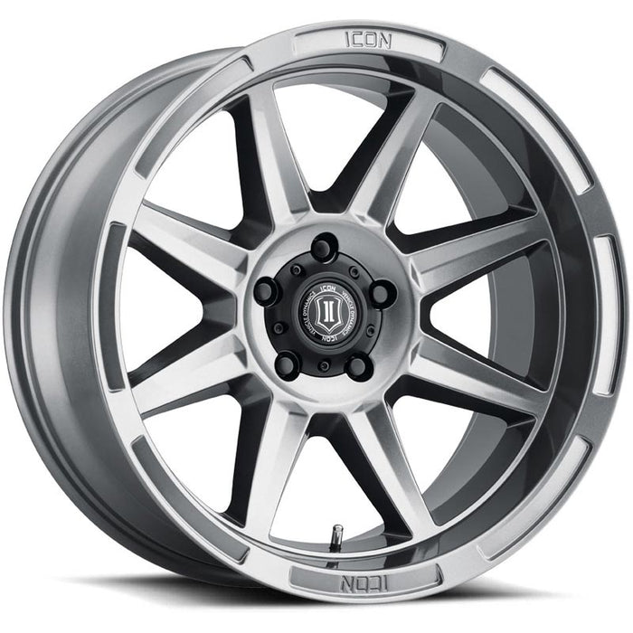 ICON Alloys Bandit Gun Metal 5x5" Wheel - 6020107345GM