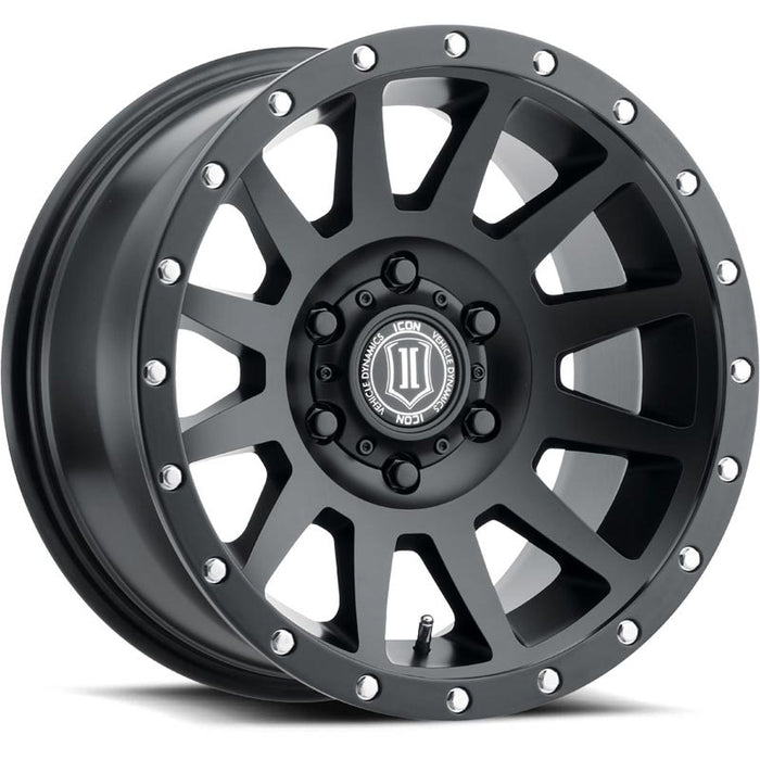 ICON Alloys Compression Satin Black 8x170 Wheel - 2020108147SB