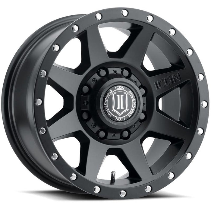ICON Alloys Rebound HD Satin Black 8x6.5" Wheel - 1818908055SB