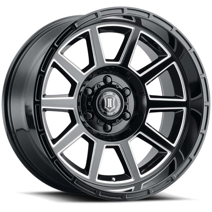 ICON Alloys Recoil Gloss Black/Milled 6x139.7 Wheel - 6220108345GBMW