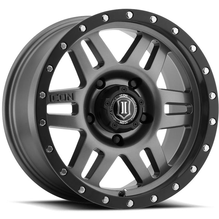 ICON Alloys Six Speed Gun Metal 6x139.7 Wheel - 1417858347GM
