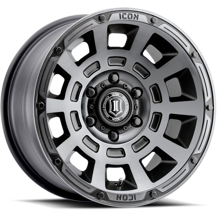 ICON Alloys Thrust Smoked Satin Black 6x135 Wheel - 2817856350SSBT