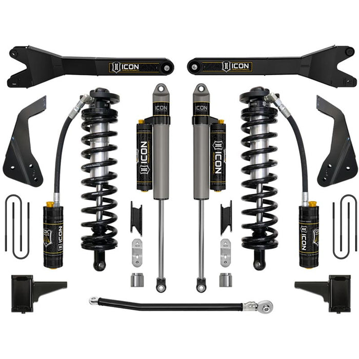 ICON K63124R 4-5.5" Stage 4 Coilover Conversion System W/ Radius Arms