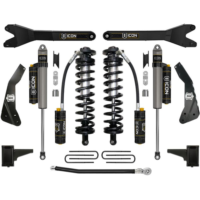 ICON K63134R 4-5.5" Stage 4 Coilover Conversion System W/ Radius Arms
