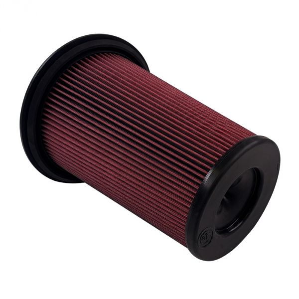 S&B Filters KF-1072 Air Filter For Intake Kit 75-5128 Oiled Cotton Cleanable Red