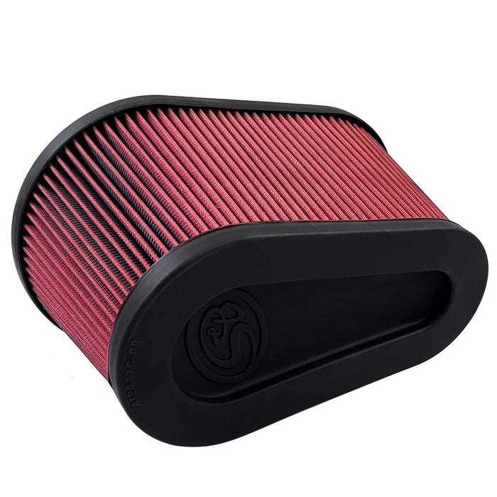 S&B Filters KF-1076 Air Filter For Intake Kits 75-5136 / 75-5136D Oiled Cotton Cleanable Red