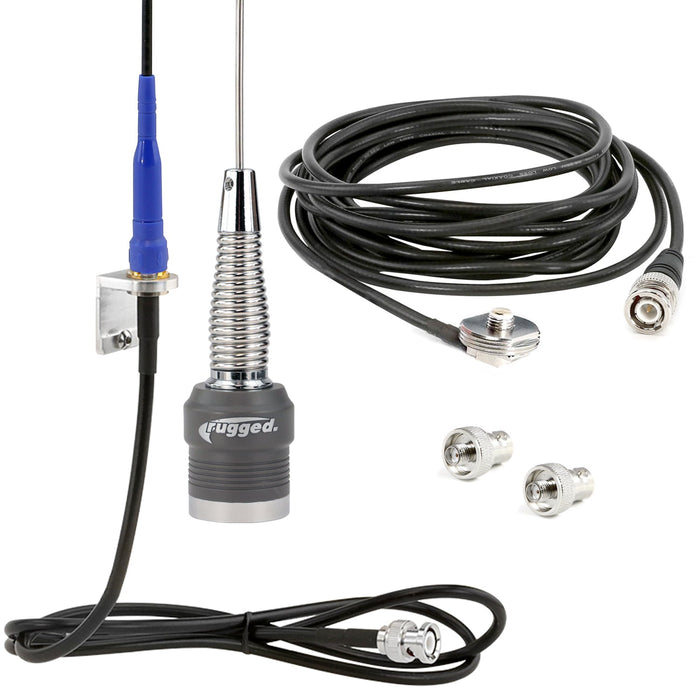 Rugged Radios LT-5R-U Long Track Antenna Upgrade Kit for Rugged V3 / RH5R Handheld Radio - UHF