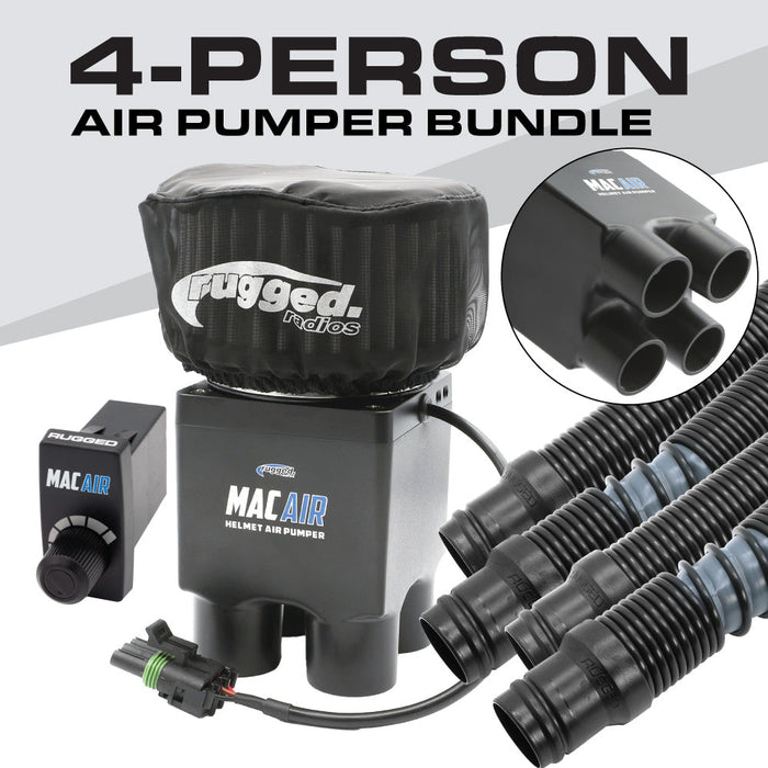 Rugged Radios MAC-4P-KIT MAC Air 4-Person Helmet Air Pumper (Bundle)