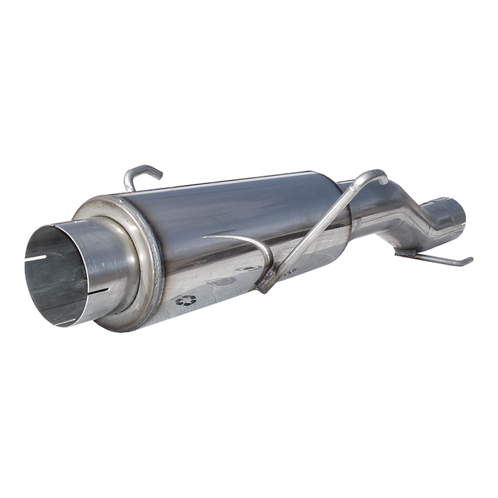 MBRP MK96116 High-Flow Muffler Assembly T409 Stainless Steel For 04-07 Dodge Ram Cummins 600/610 fits to stock only