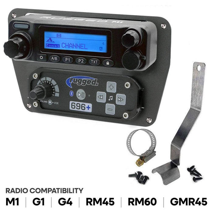 Rugged Radios MT-CANAM-RS Can-Am Commander Intercom and Radio Mount - Rugged M1/G1/G4/RM45/RM60/GMR45 with Switch Holes