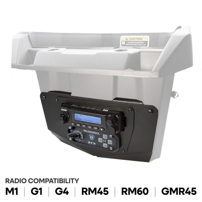 Rugged Radios MT-MAVERICK-MM-25 Can-Am Commander and Maverick - Glove Box Multi-Mount Kit for Rugged UTV Radios and Intercoms - Rugged GMR25 / ABM25