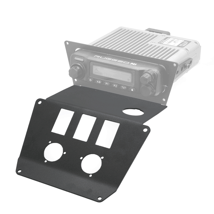 Rugged Radios MT-PRO25-SW Lower Accessory Panel for 2025 Polaris RZR Pro XP Pro R and Pro S Radio Mount - Rocker Switch