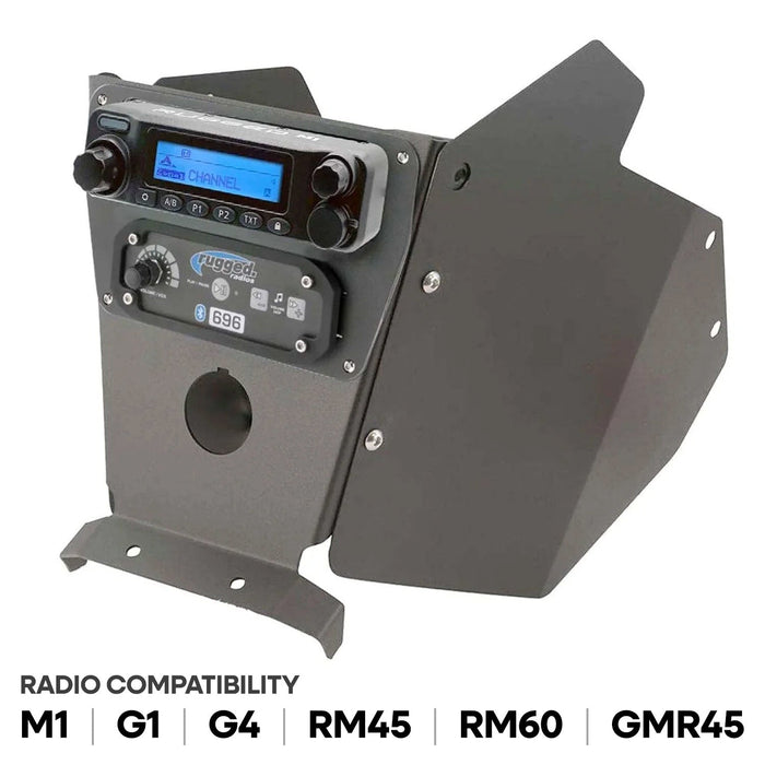 Rugged Radios MT-X3-MM-KIT-KEN Can-Am X3 Mounting Kit with Multi Mount and Side Panels - Kenwood TK7360