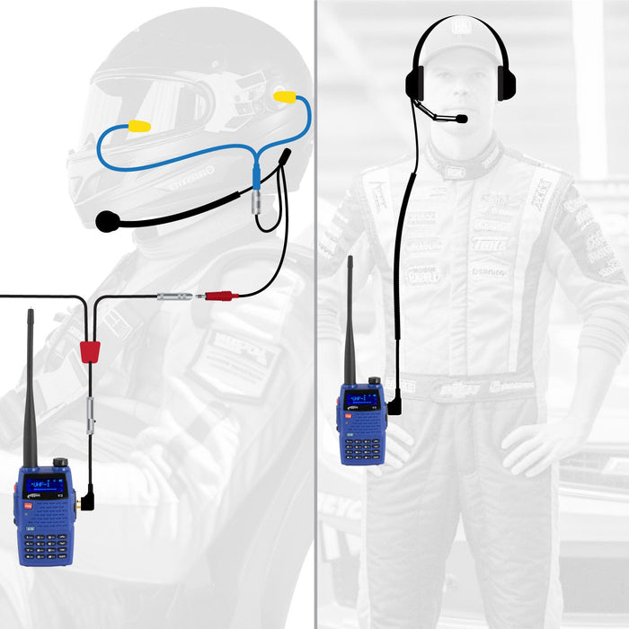 Rugged Radios NASCAR-V3 NASCAR Driver and Crew Chief Racing Kit with V3 Radios
