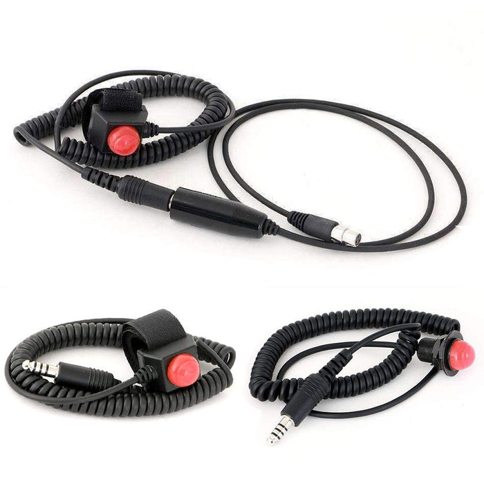 Rugged Radios PTT-VM2-QD Quick Disconnect Push to Talk Buttons - Velcro Mount Quick Disconnect PTT