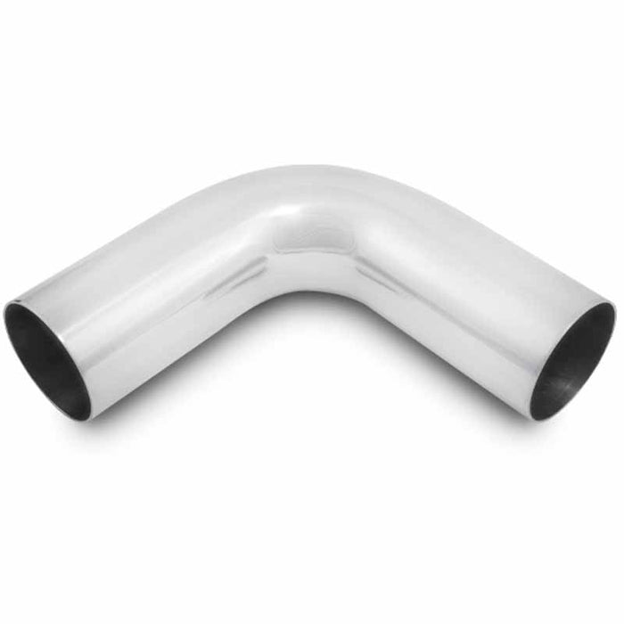 Vibrant 2876 4" Polished Aluminum 90 Degree Bend