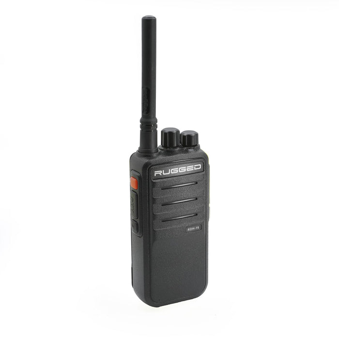 Rugged Radios RDH16-U Rugged RDH16 - Business Band Two Way Handheld Radio - Digital and Analog - UHF / Black