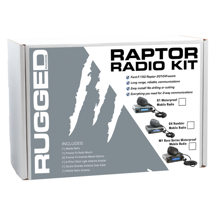 Rugged Radios RAPTOR-M1 Ford Raptor Two-Way Mobile Radio Kit - M1-V - Business Band VHF