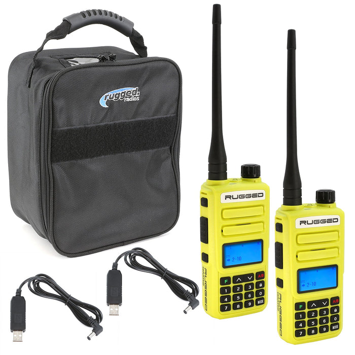 Rugged Radios RUGGED-GOBAG GO BAG - High Visibility GMR2 PLUS Emergency Radio Bundle