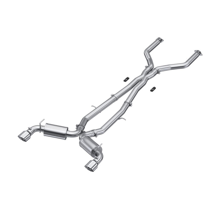 MBRP S4404304 3 Inch Cat Back Exhaust System Dual Rear For 17-22 Infiniti Q60 3.0L RWD/AWD T304 Stainless Steel