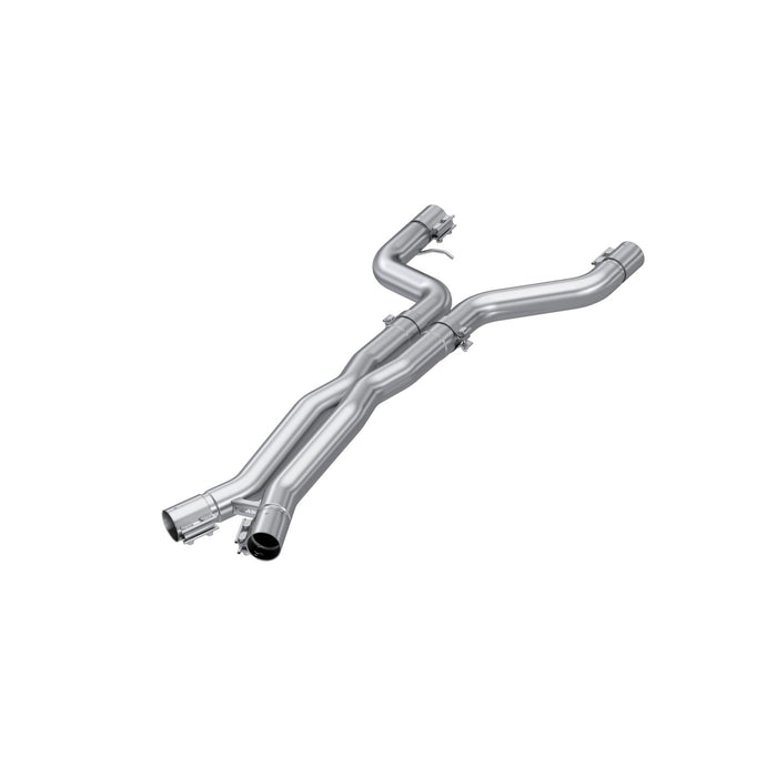 MBRP S4501304 2021-2024 BMW M4 G82/ M3 G80 3.0L Coupe and Sedan T304 Stainless Steel 3 Inch Resonator Bypass X-Pipe