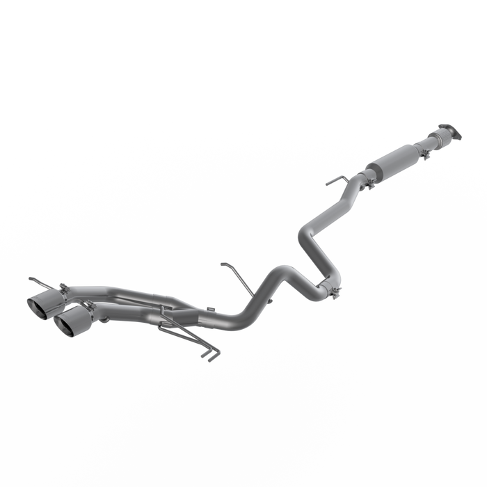 MBRP S4703AL 2.5 Inch Cat Back Exhaust System Dual Exit For 13-18 Hyundai Veloster Turbo Aluminized Steel With Tips