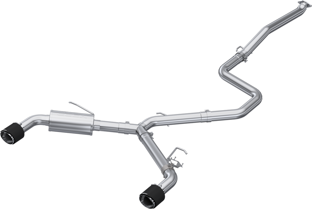 MBRP S47103CF 2022-Up Hyundai Elantra N 2.0L Turbo Armor Pro T304 Stainless Steel 3 Inch Cat-Back Dual Split Rear with Carbon Fiber Tips Active