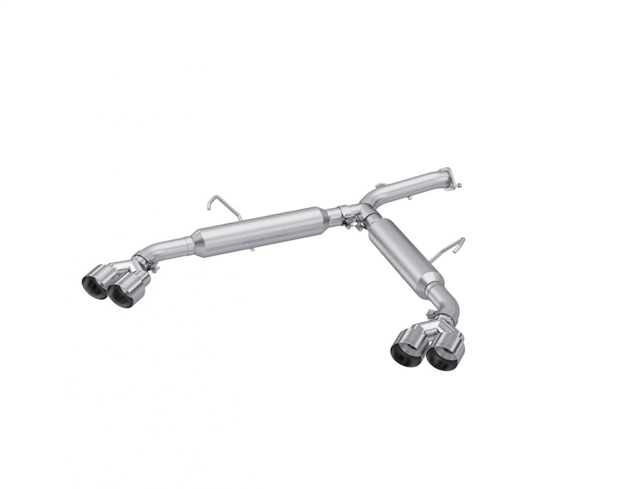 MBRP S4711AL 22-Up Kia Forte GT 1.6L Turbo Sedan 2.5 Inch Axle-Back Exhaust System, Armor Lite, Aluminized Steel Dual Split with Quad Exhaust Tips,