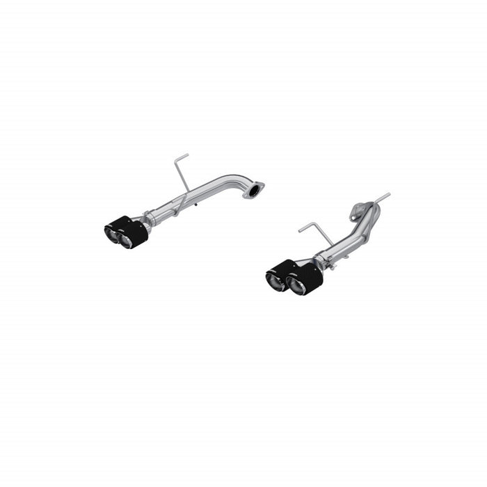 MBRP S48103CF 22-Up Subaru WRX 2.4L T304 Stainless Steel 2.5 Inch Axle-back Dual Split Rear Quad CF Tips