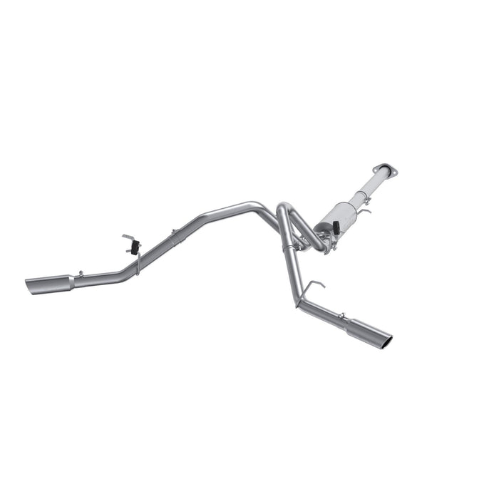 MBRP S5038AL 3 Inch Cat Back Exhaust System Dual Split Side Aluminized Steel For 07-08 Silverado/Sierra 1500 Next Gen