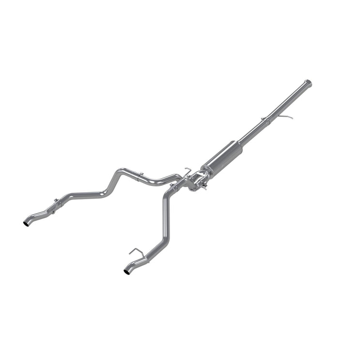 MBRP S5065304 2.5 Inch Cat Back Exhaust System For 19-23 Silverado/Sierra 1500 6.2L, 2022 Silverado LTD/ Sierra Limited 6.2L Dual Rear 304 Stainless Steel