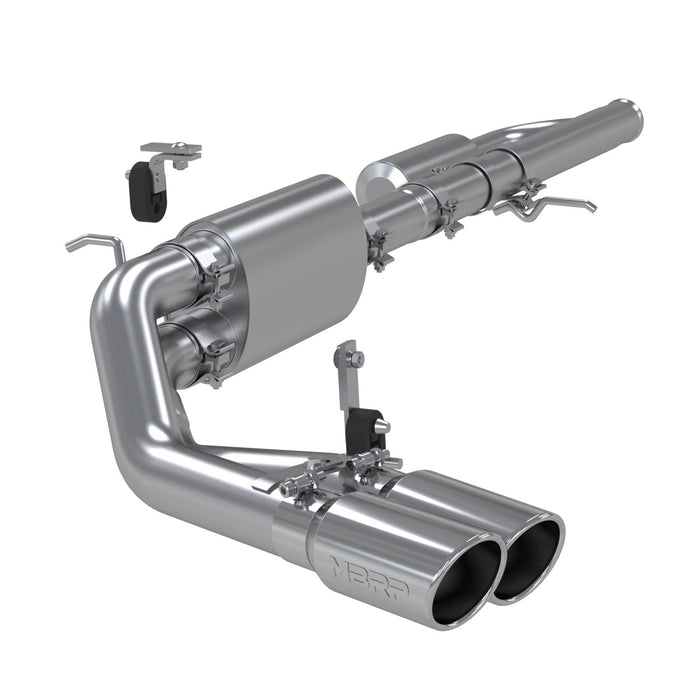 MBRP S5081AL 3 Inch Cat Back Exhaust System Pre-Axle Dual Outlet Aluminized Steel For 09-18 Silverado/Sierra 1500