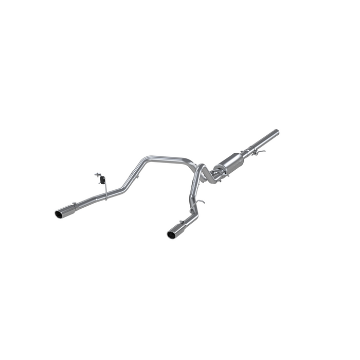 MBRP S5084AL 3 Inch Cat Back Exhaust System Dual Split Rear For 14-18 Silverado/Sierra 1500 Aluminized Steel