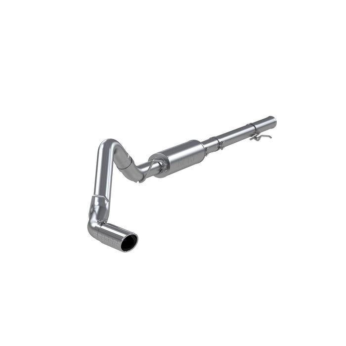 MBRP S5086AL 3 1/2 Inch Cat Back Exhaust System Single Side Exit For 14-18 Silverado/Sierra 1500 6.2L V8 1 Piece Driveshaft Only Aluminized Steel