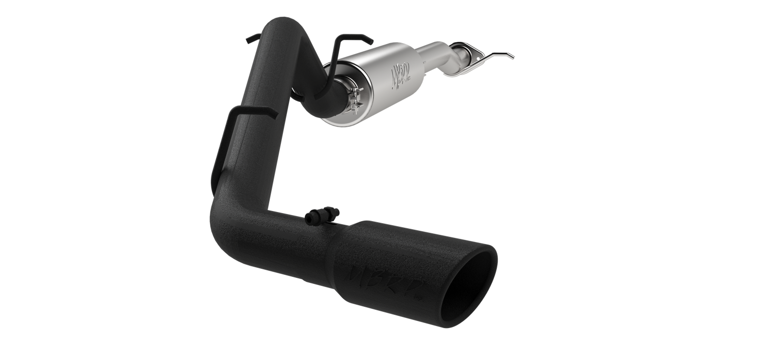 MBRP S5088BLK 3 Inch Cat Back Exhaust System Single Side Black Coated For 15-16 Colorado/Canyon